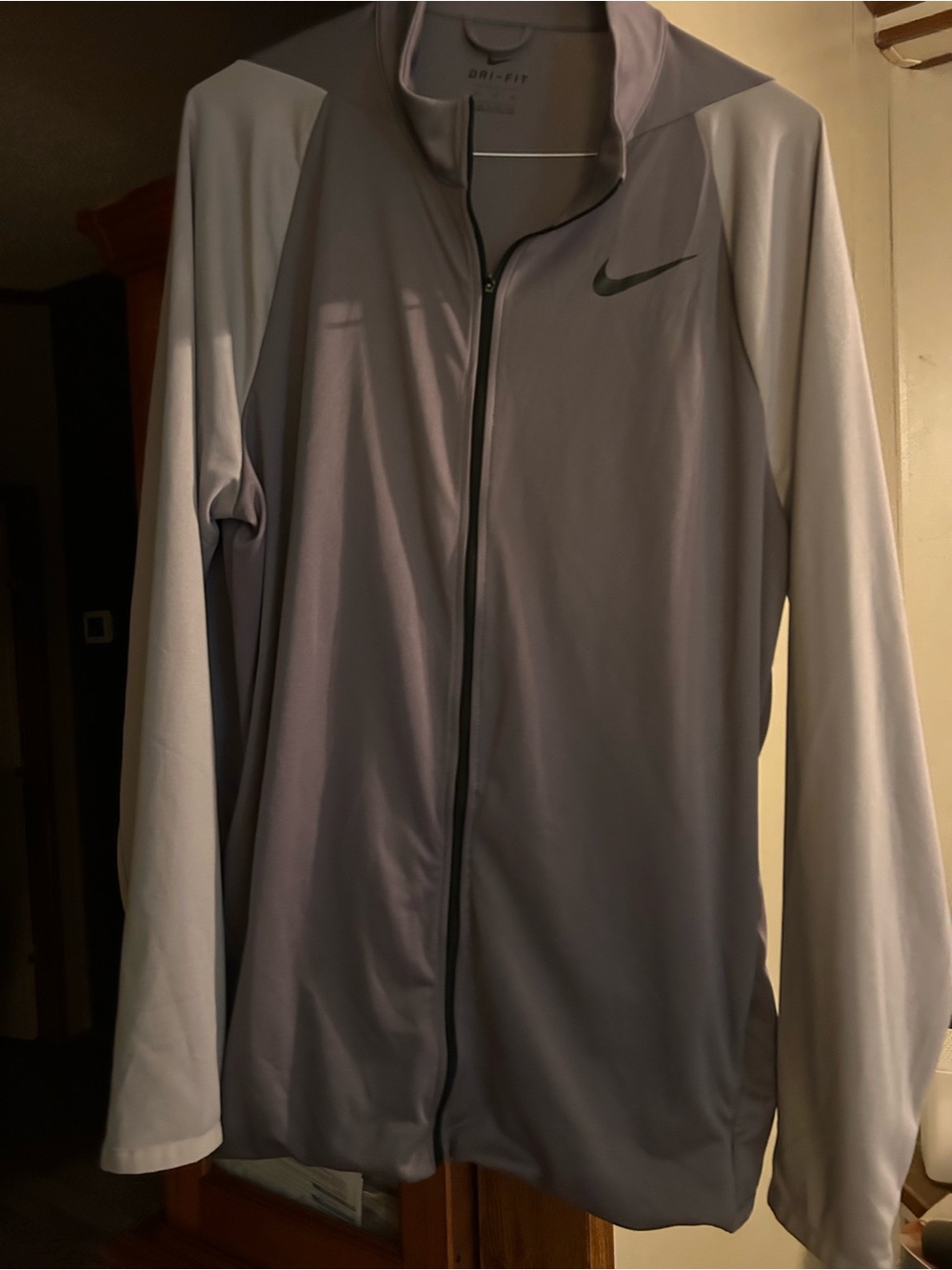 Nike Men’s Gray Full-Zip Training Jacket XLT